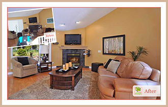 See the difference home staging design makes.