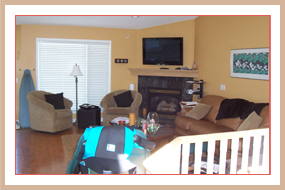 Calgary Living Room Before Staging