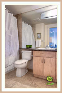 Calgary Bathroom After Home Staging See the difference home staging makes.