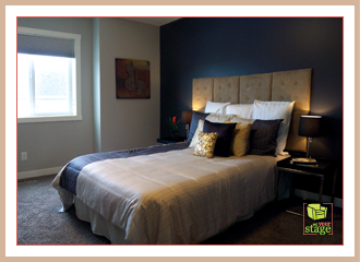 Calgary Bedroom After Staging See the difference home staging makes.
