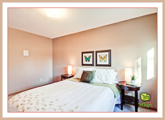 Calgary Bedroom After Staging See the difference home staging makes.