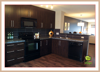Calgary Kitchen After Staging See the difference home staging makes.