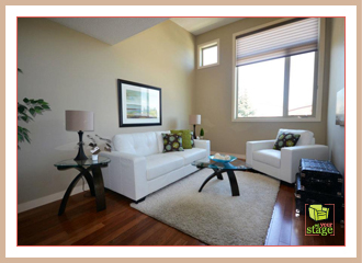 Calgary Living Room After Staging See the difference home staging makes.